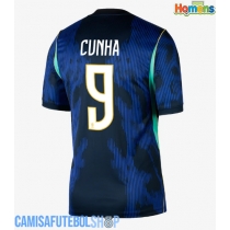Camisa de time de futebol Brasil Matheus Cunha #9 Replicas 2º Equipamento Mundo 2026 Manga Curta